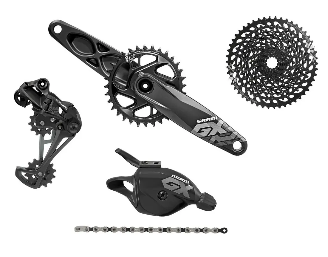 

New Offer SRAMs GX Eagle Groupset (Lunar) 1X12 Speed DUB Boosts (175mm) with fr