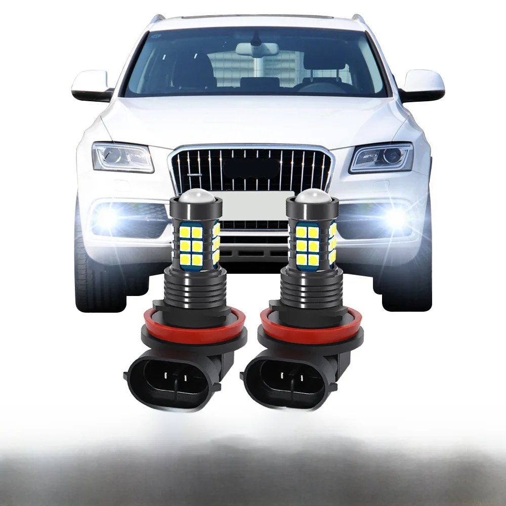 2X Żarówka LED przedniego światła przeciwmgielnego do AUDI Q5 8R 2008 - 2017 2009 2010 2011 2012 2013 2014 2015 2016 Akcesoria — 2