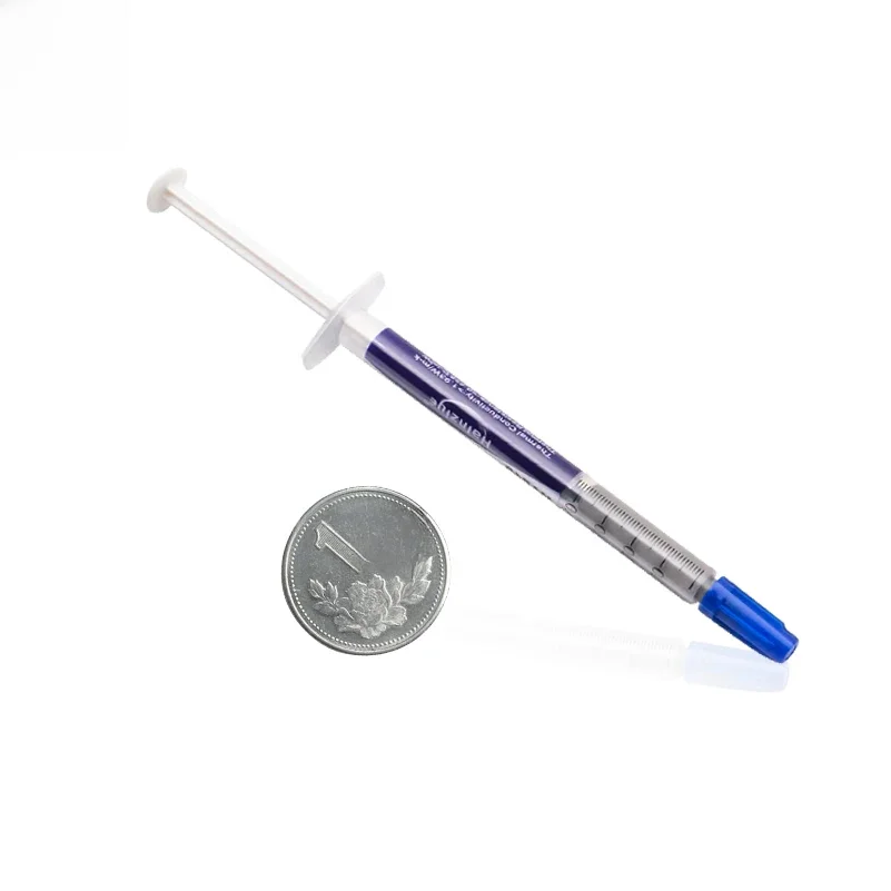 1 szt. 1g szary srebrny smar termiczny silikonowa pasta radiatora chłodnica procesora radiator 10% srebro do procesora komputera — zdjęcie 2
