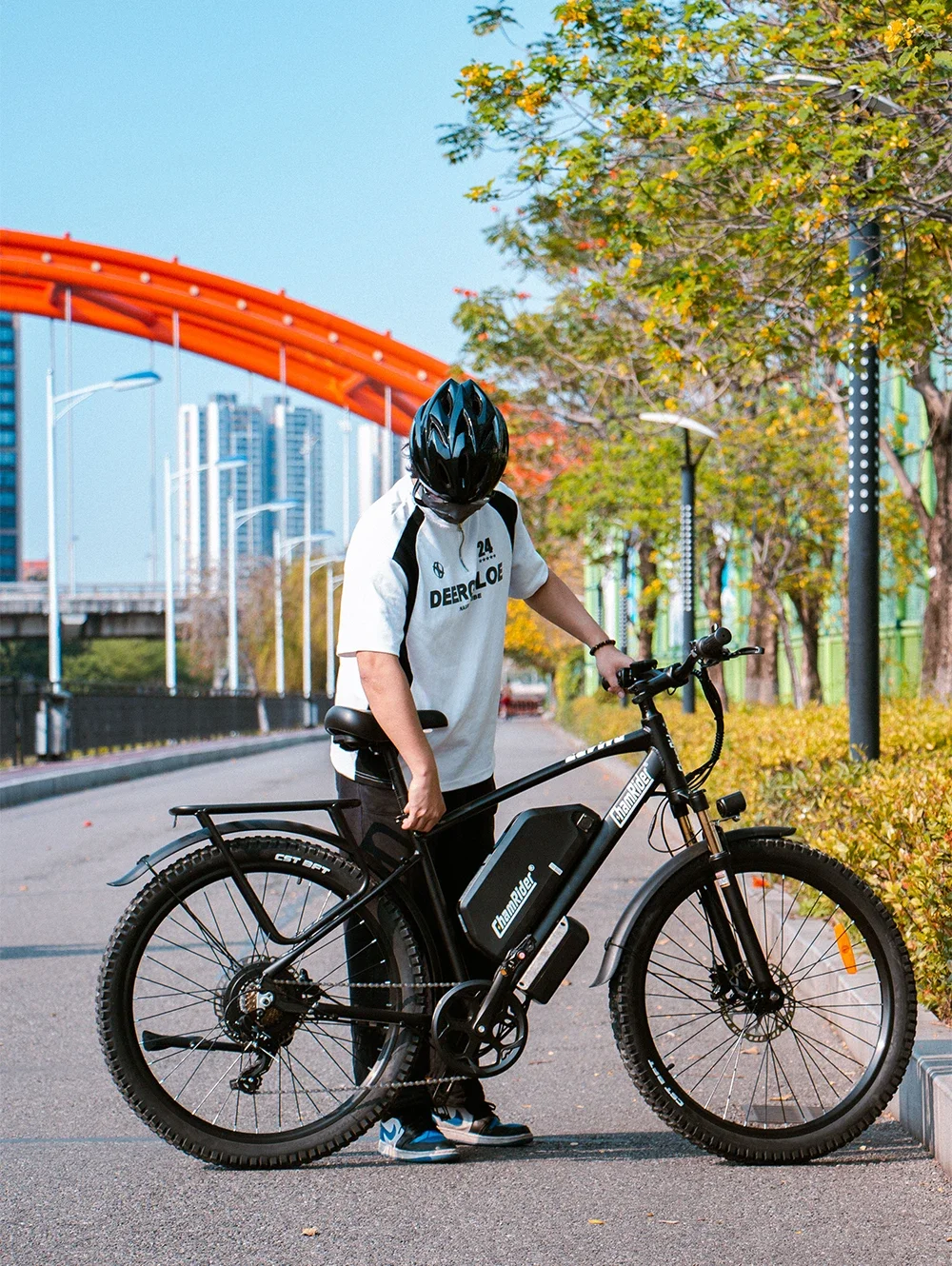 ChamRider DM427 E-bike Long Range Lightweight Stylish Commuter Delivery E-MTB for European Teens Riders Electric Bike
