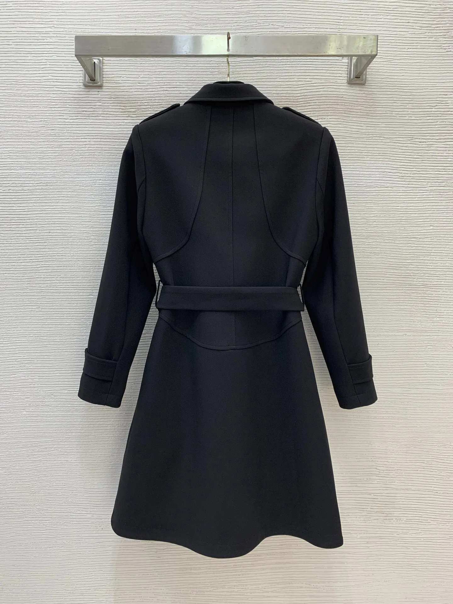 2025 novo outono e inverno feminino blusão carta impressa forro carcela cintura emagrecimento meados de comprimento lapela blusão casaco