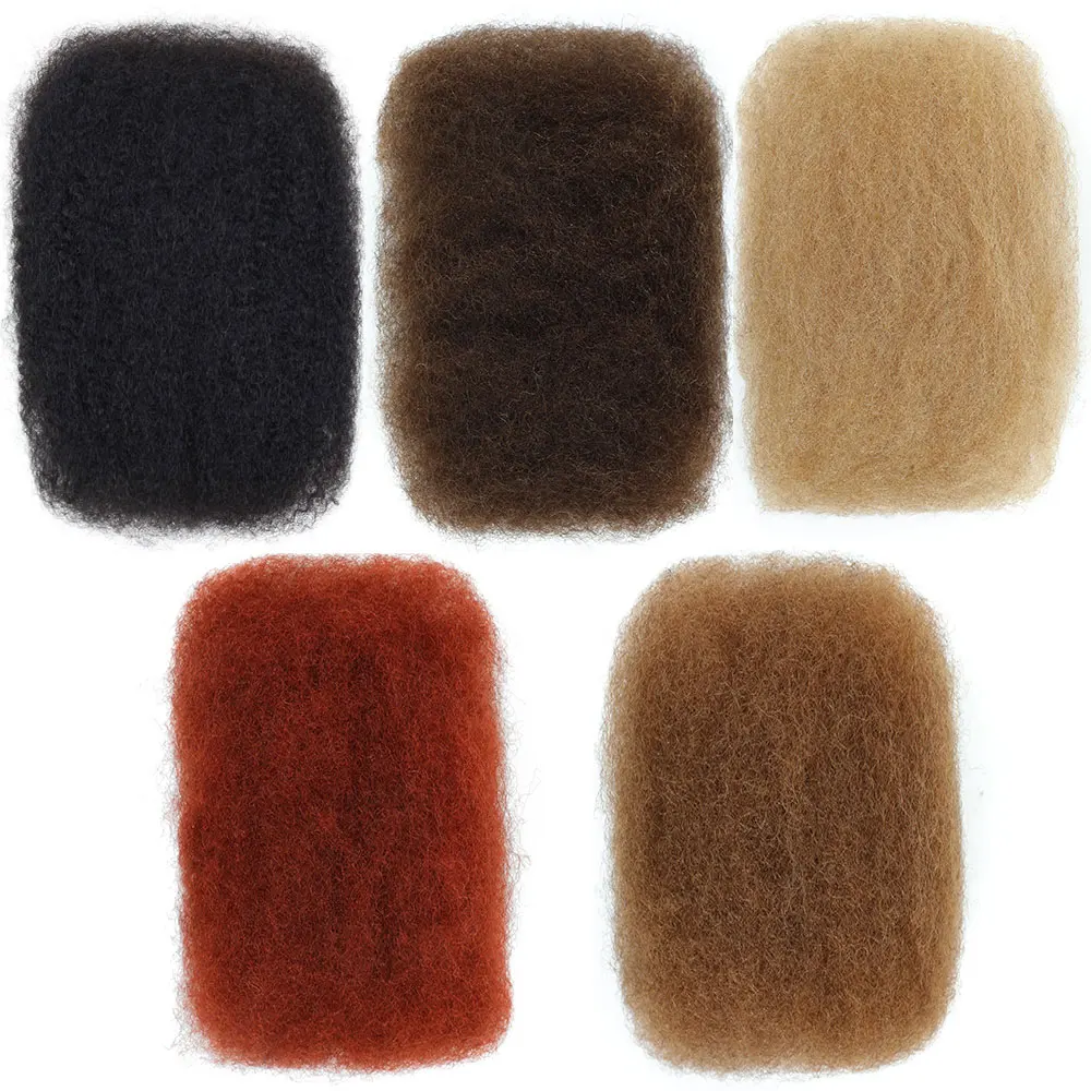 شعر بشري أفرو كينكيز لملحقات دريدلوك لوك إصلاح تجديل تويست ضيق شعر بشري أفرو غريب لـ Loc 1 حزم 50 جرام