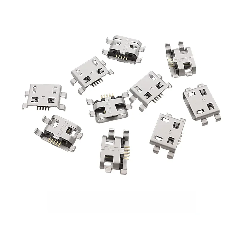 10szt Micro USB żeńskie 5-pinowe złącze lutowane Typ DIY Naprawa Wymiana Port ładowania Gniazdo Micro USB Jack Mid Mount 0.8mm — zdjęcie 2