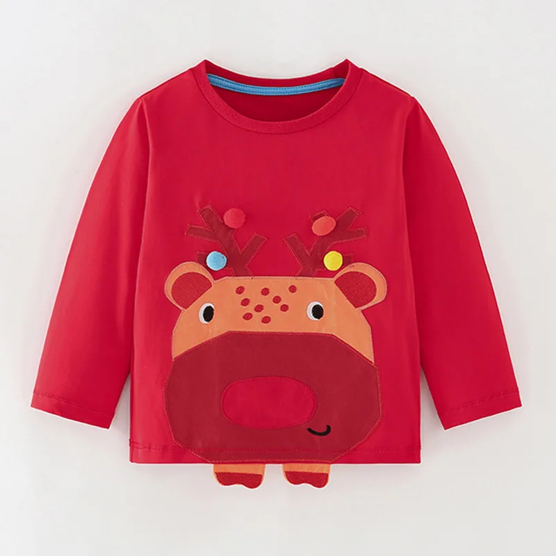 

Brand Quality Combed Cotton Baby Girl Clothes Long Sleeve T-shirt Blouse Infant Kids Children Babe Girls Cute Tee Underwear 1-7Y