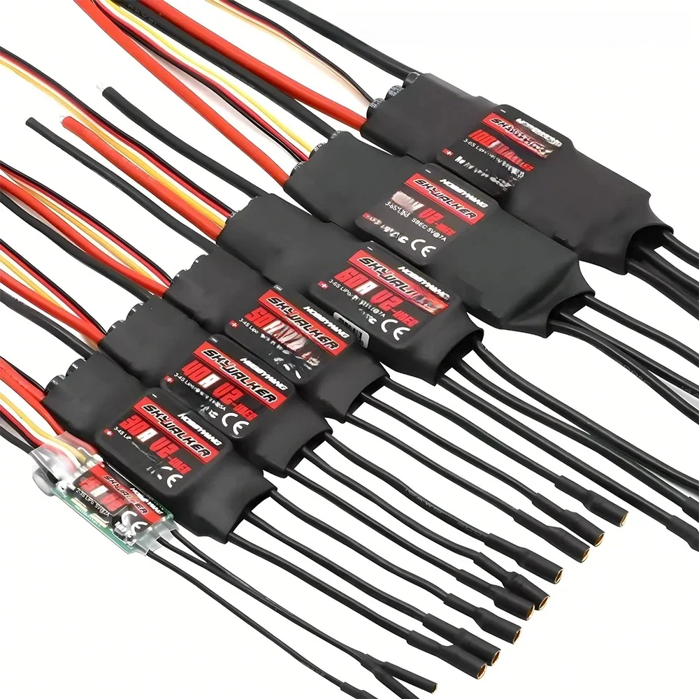Originele Hobbywing SKYWALKER Serie 2-6S 20A 30A 40A 50A 60A 80A 100A Borstelloze ESC Speed Controller met UBEC Voor RC Quadcopter - afbeelding 2