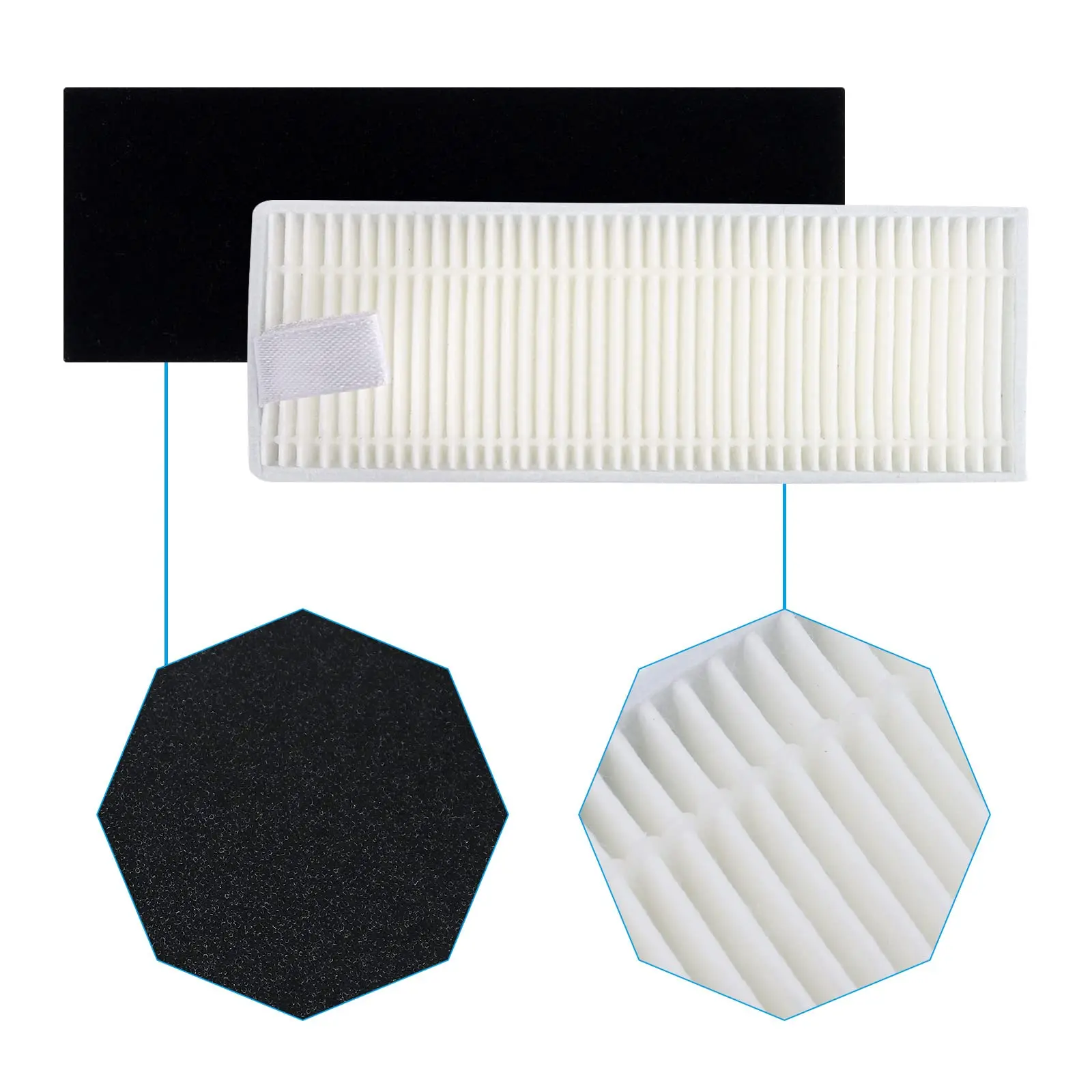 Compatible con Cecotec Conga 1090 1790 Ultra titanio repuestos cepillo principal Cepillo Lateral filtro Hepa accesorios de fregona