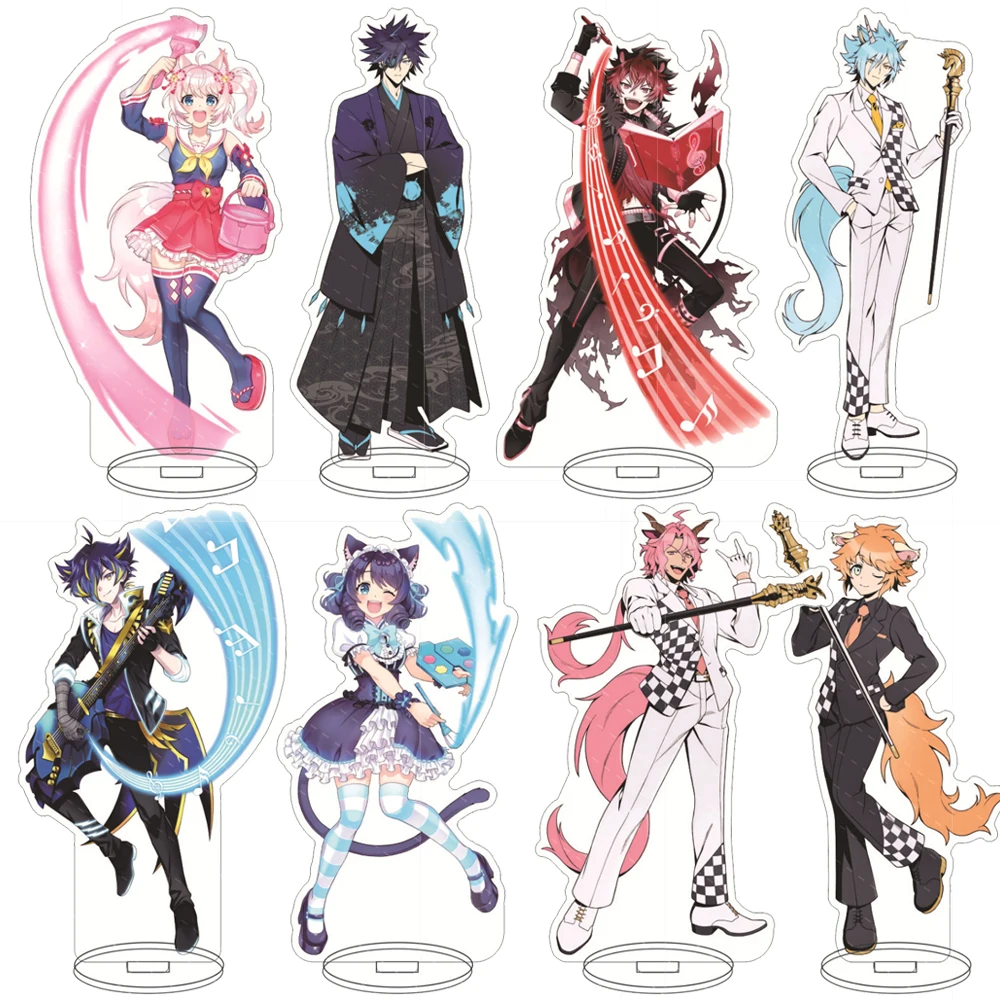 Anime Show By Rock Acrylic Stand Model Figures Shuu Zou Logia Aion Cyan Chuchu Retoree Cosplay Desk Decor Model Xmas Fans Gifts