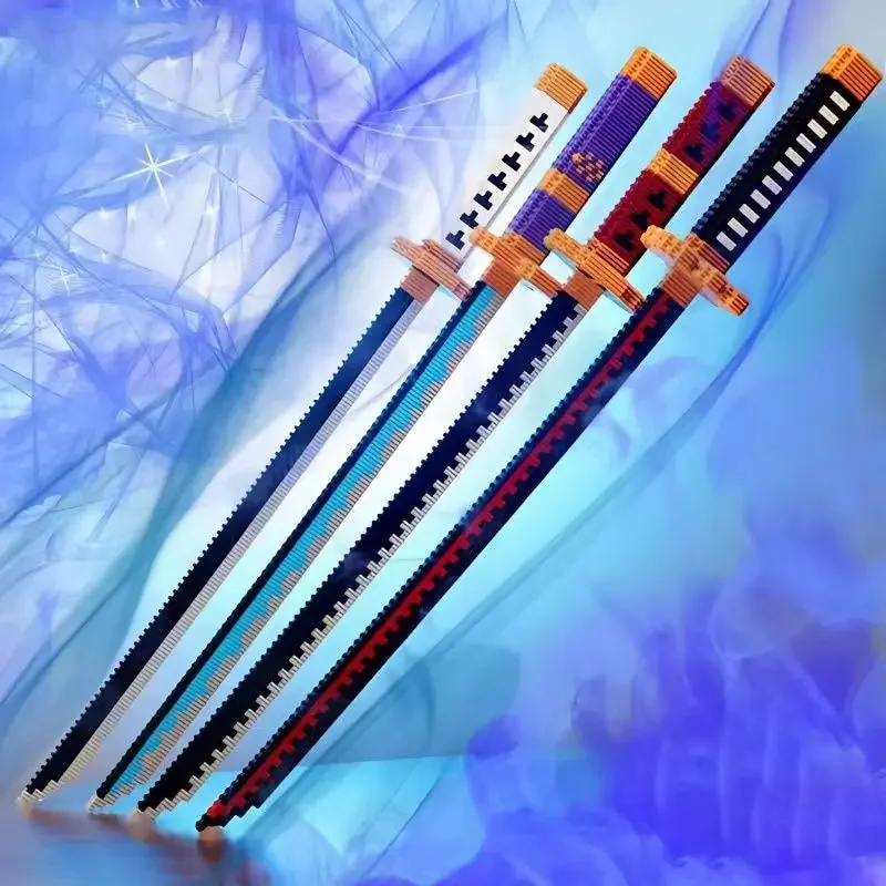 Samurai épée blocs de construction Ninja lame Katana japonais Anime papillon Nichirin couteau briques enfants jouets pour adulte