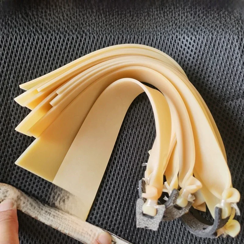 Élastique plat épais 2.0 40mm de large, avec tige longue à haute élasticité, accessoires de chasse pour tir