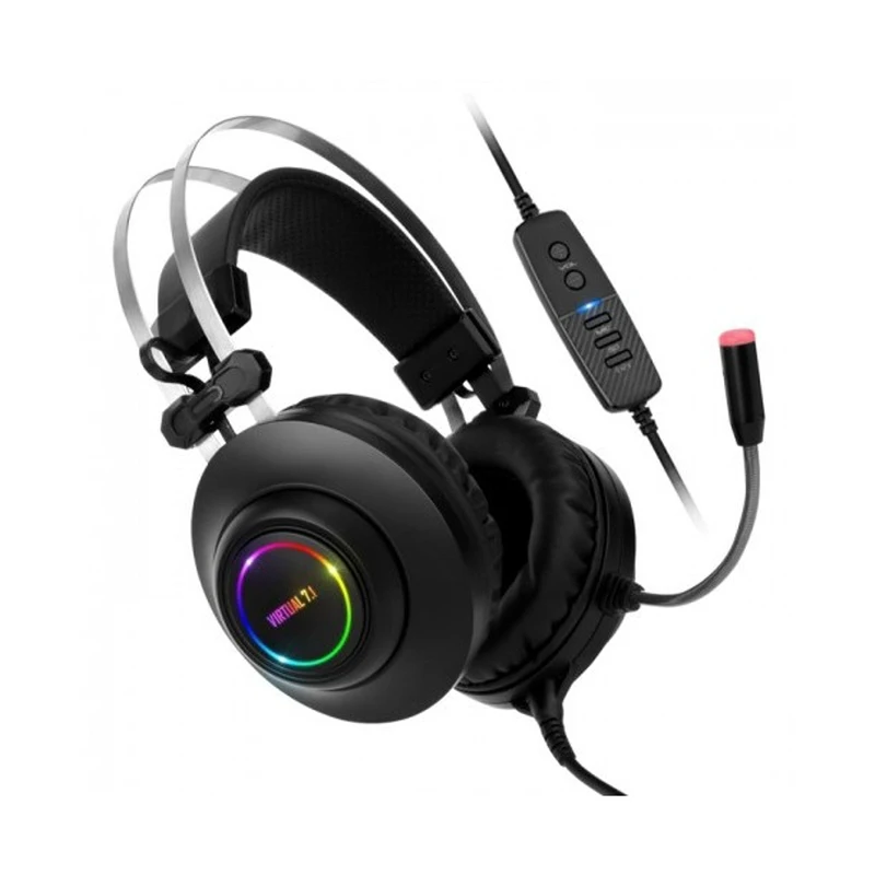 Appco ABKO N550 ENC virtual 7.1 channel RGB gaming headset (black)