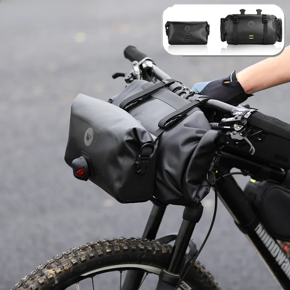 AliExpress Rhinowalk Bicycle Handlebar Bag 4L-12L Bike Bag Backpack Multifunctional MTB Cycling Bag Front Tube Bag Bike Accessories