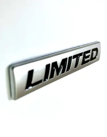 Limited Edition 3D Racing Sport Car Emblem Badge - Premium Silver & Black Auto Rear Trunk Sticker 8 best sales edition emblem - №5