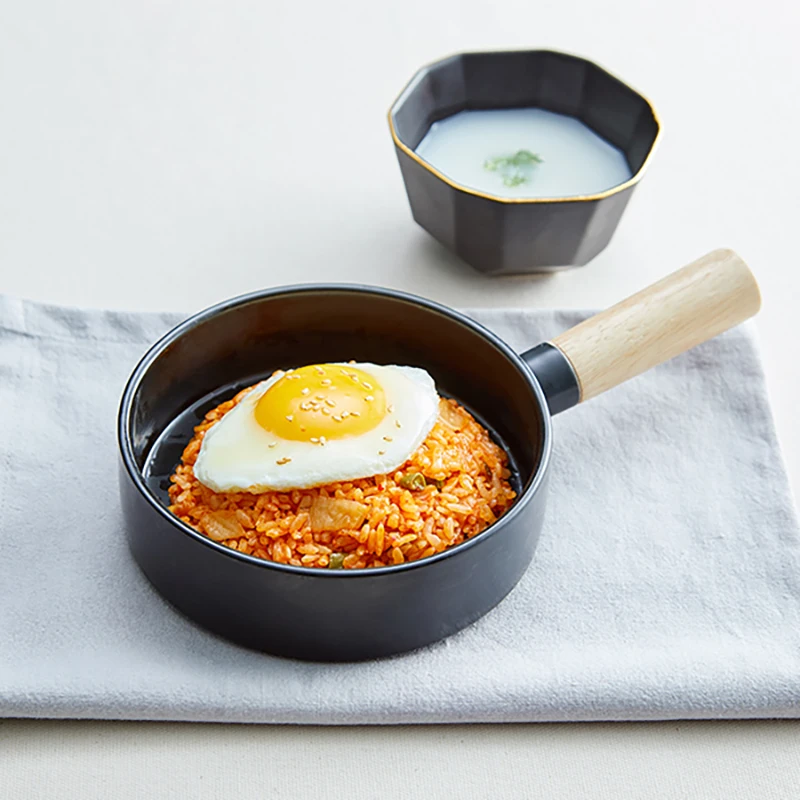 كيمتشي الأرز المقلي الطعام الإبهام ، 3 قطع