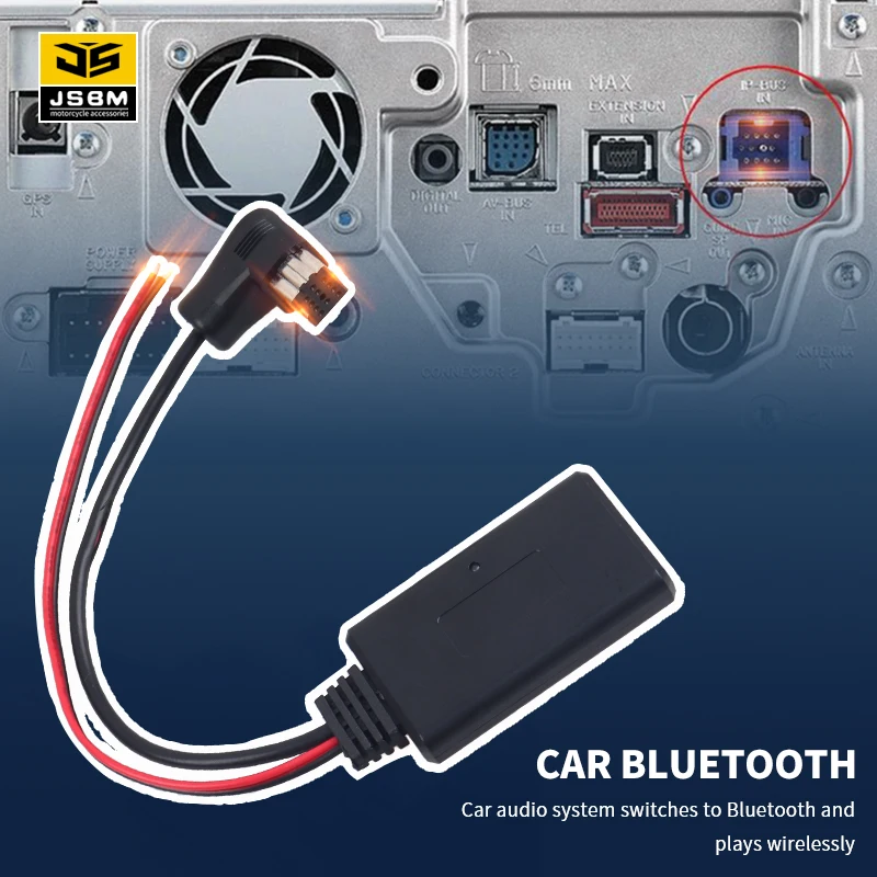 JSBM samochodowy bezprzewodowy moduł Bluetooth 5.0 11PIN odbiornik audio dla Pioneer IP-BUS DEH88 DEH-P717 DEH-P77MPDEH-P777 DEH-P900 DEH-P7650MP bezprzewodowy adapter muzyczny Aux