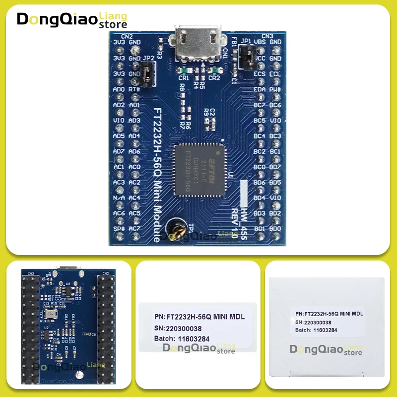 Genuine Fro FTDI FT2232H-56Q Mini Module USB to UART/FIFO Development Module (in stock)