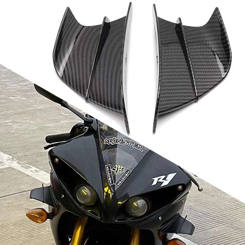 AliExpress NONE Motorcycle Sports Bike Aerodynamic Wing Side Fairing Airflow Deflector Wind Knife Universal Accessories For Yamaha Kawasaki Etc