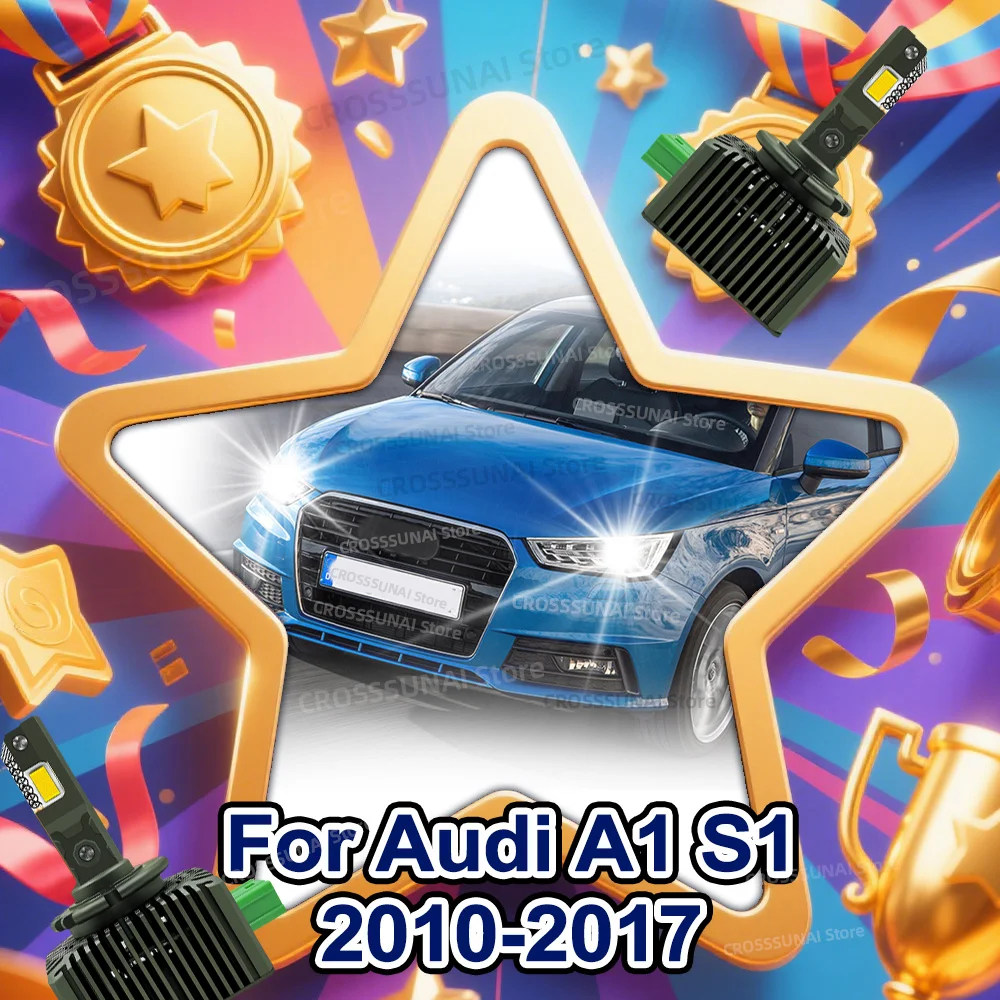 

Car LED Headlight Bulbs Canbus Turbo Auto Lamp For Audi A1 S1 2010 2011 2012 2013 2014 2015 2016 2017
