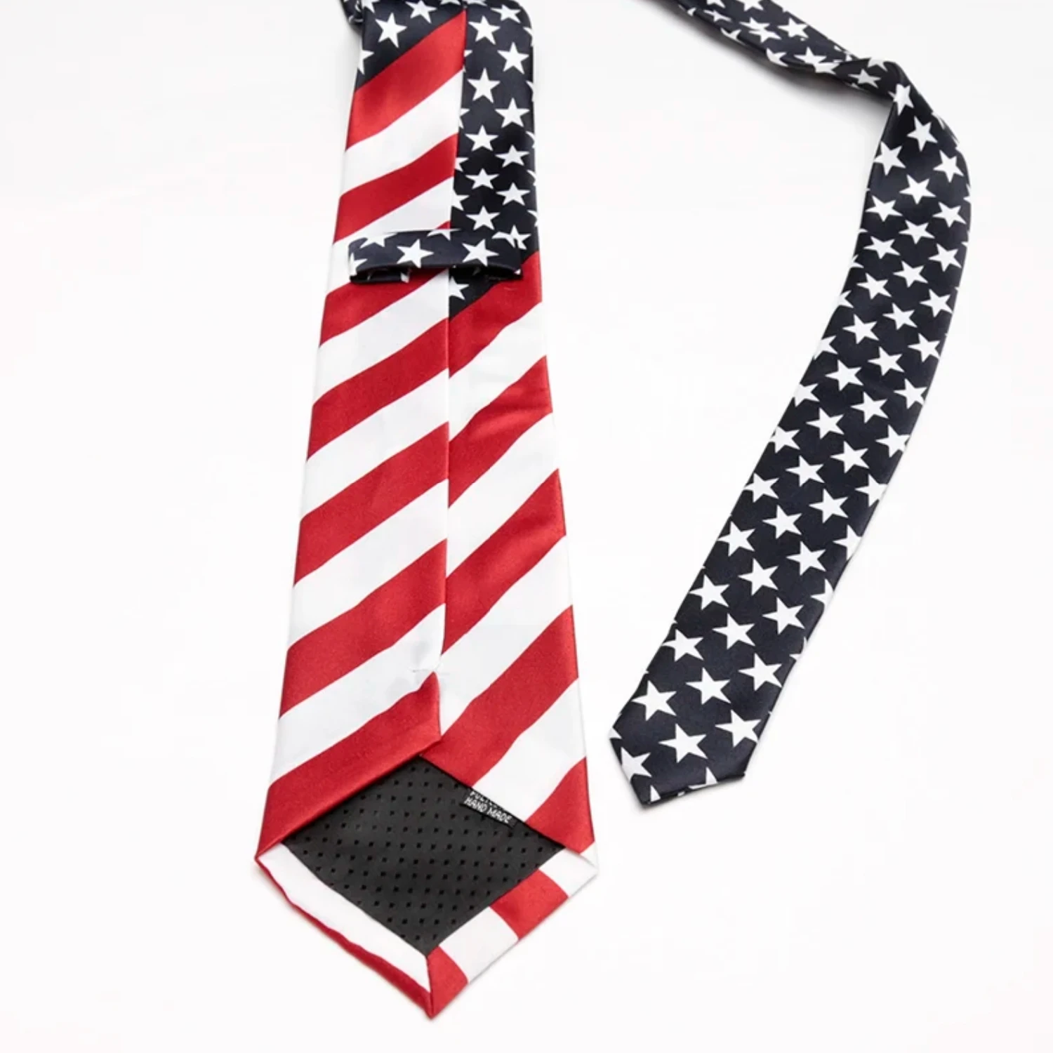 แฟชั่นคลาสสิกผ้าไหมเทียมลายดาวธงชาติอเมริกันเนคไทบุรุษสำหรับชายงานแต่งงานเนคไทสำหรับงานปาร์ตี้ธุรกิจเนคไท
