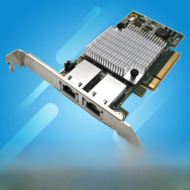 Dwuportowa karta Ethernet 10G X540-T2 PCIE-X8 X16 Nework Extend Adapter Obsługa synologii NAS i innych — zdjęcie 2