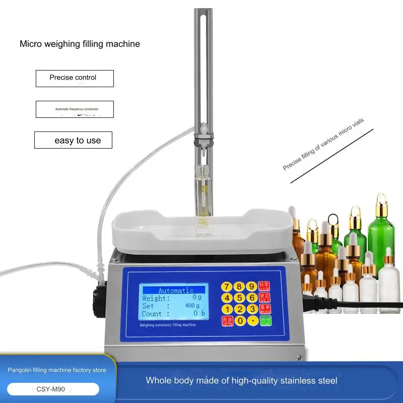 CSY-M90,0-50ml High Precision Peristaltic Pump Liquid Filling Machine Perfume Weighing Filling Machine Oral Liquid Solution