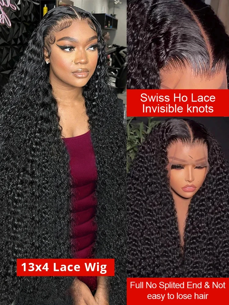 Tiefe Welle Perücken Echthaar Vor Gezupft 13x4 HD Tiefe Welle Spitze Front Perücken Echthaar Für Frauen 12A lockige Frontal Perücken Echthaar