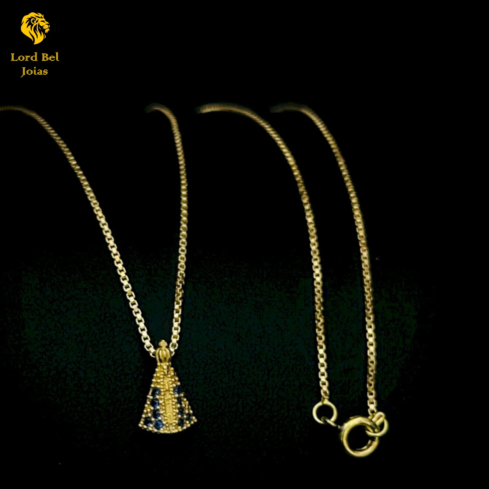 Santa Cravejada Set Thin Nordic Gold Chain-Eternal 18K Shine | Lord Bel Ancient Currency Jewelry Brazil