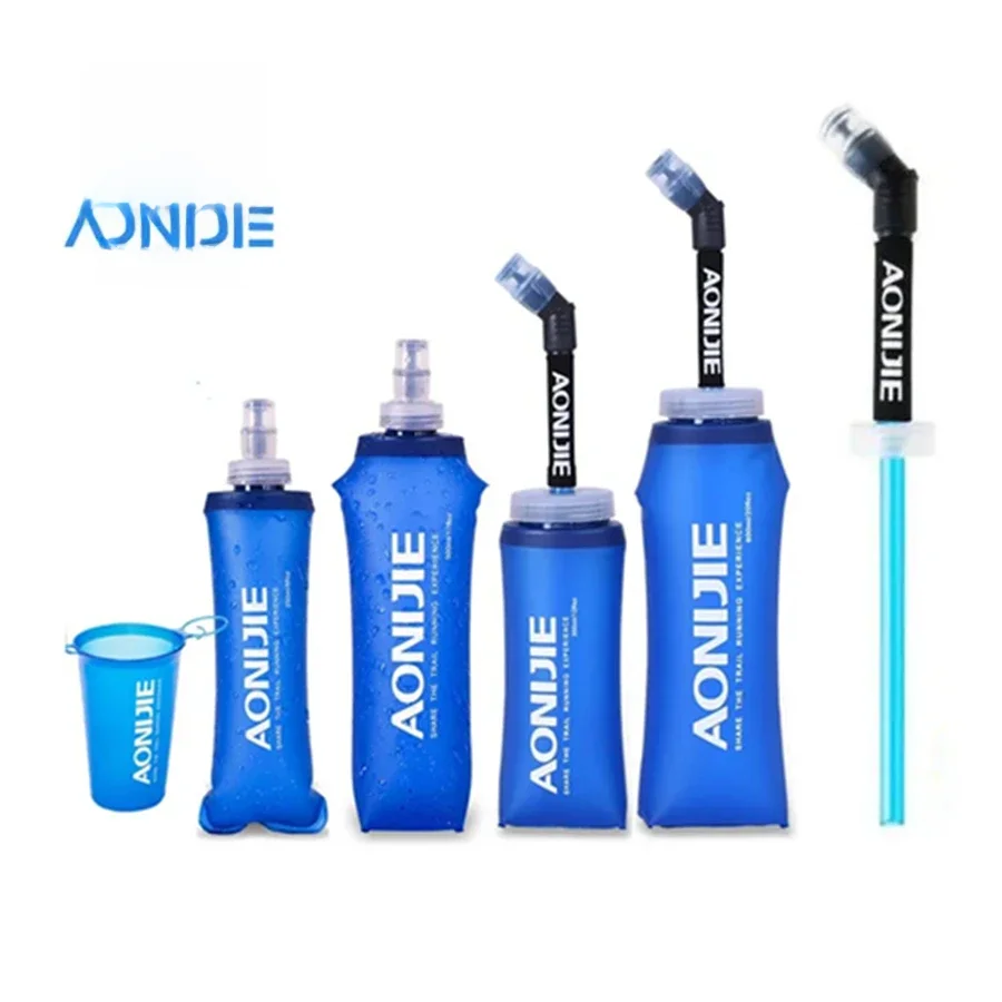 AliExpress AONIJIE 170ml 200ml 250ml 500mml 350ml 600ml Running Sport Bicycle Soft Water Bottle Folding TPU