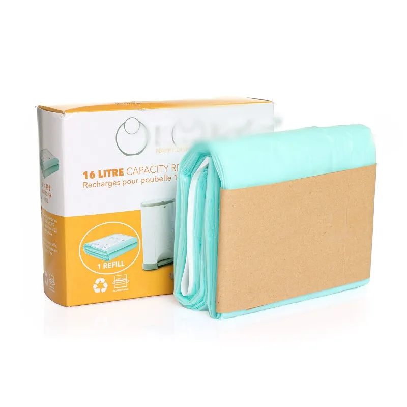 495 Pcs Dirty Diaper Capacity Garbage Bags 16 Liter Internal Capacity Korb