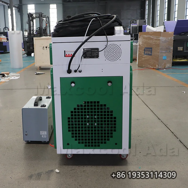 Máquina de solda a laser de fibra portátil 3000W e máquina de limpeza e corte a laser 3 em 1 motor fornecido 2000w