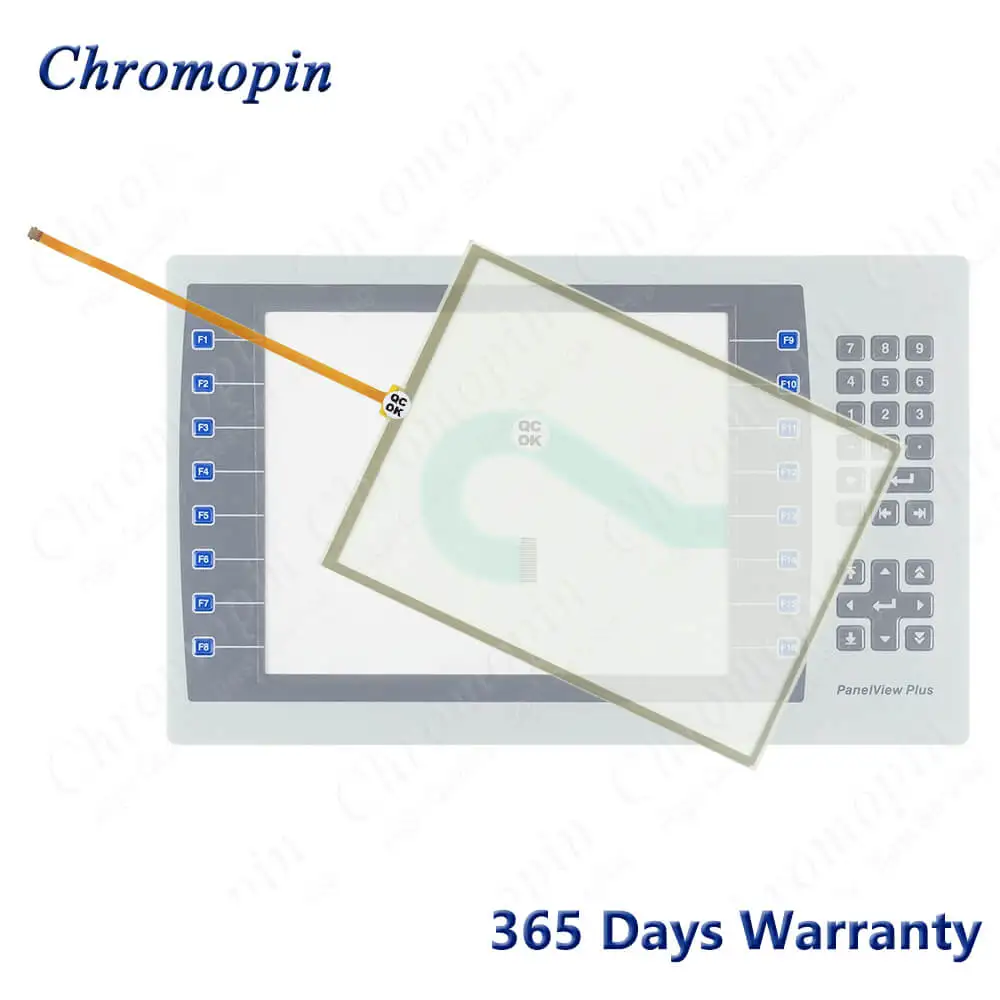 

2711P-B10C22D9P-A Touch Screen Panel Glass Digitizer for AB 2711P-B10C22D9P 2711P-B10C22D9P-B with Membrane Keypad Keyboard