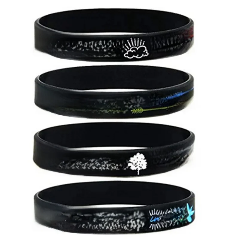 1Pc/4Pcs Inspirerende Droom Inspireren Geloof Rubberen Armband Siliconen Polsbandje - afbeelding 2
