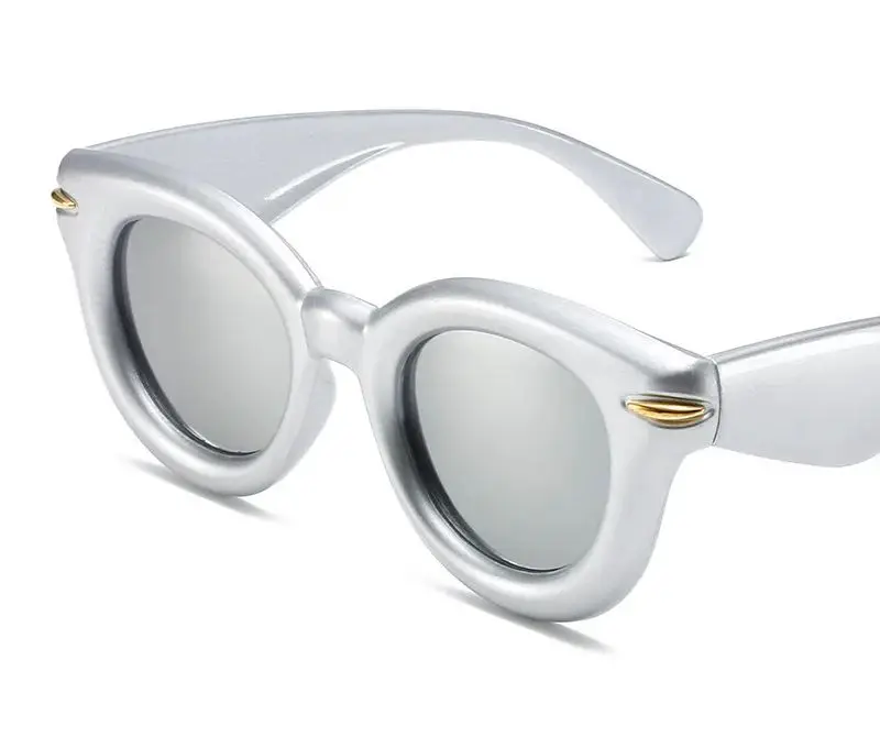 Candy Color Large Frame Sunglasses Round Frame Party Sunglasses