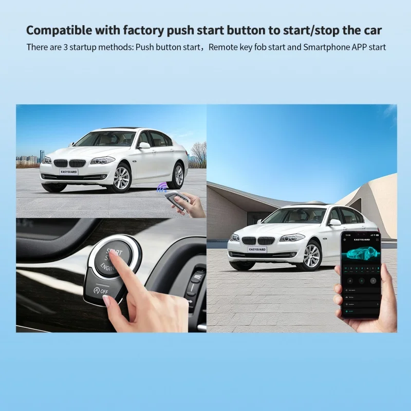 EASYGUARD Smartphone APP Control CANBUS PKE Passive Keyless Entry Remote Starter For F01 F02 F03 F04 F06 F10 F11 F18 F12 F13 F25