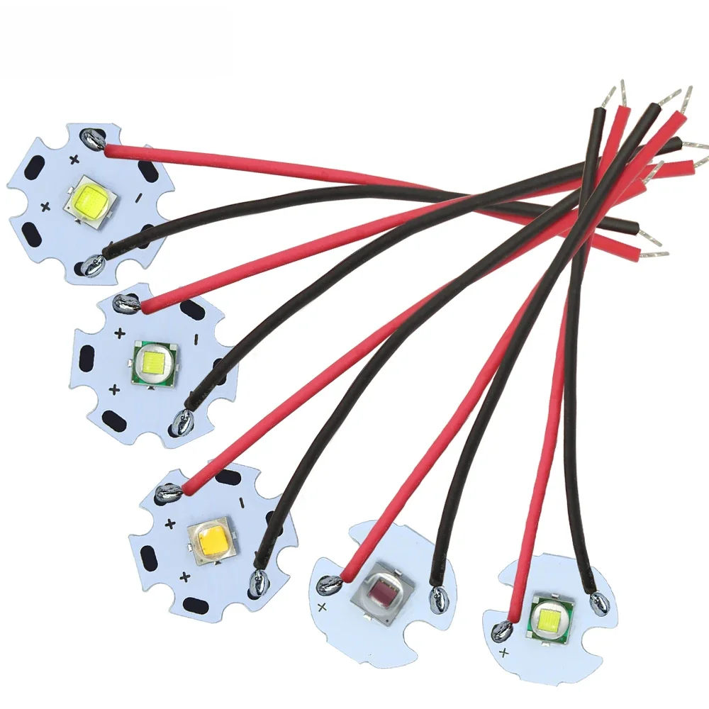 AliExpress OTdiode 5W-10W High Power LED XLM T6 5050-L2 Bead Diodes 3V 3.7V With Cable Wire For Flashlight Parts Bicycle Car Head Lamp Accessories