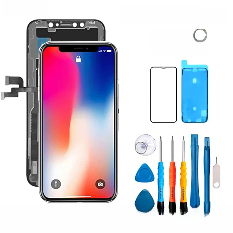 Tela de Oled para o iphone, exposição do lcd para o iphone x xr xs máximo 11 12 pro máximo 7 8 mais