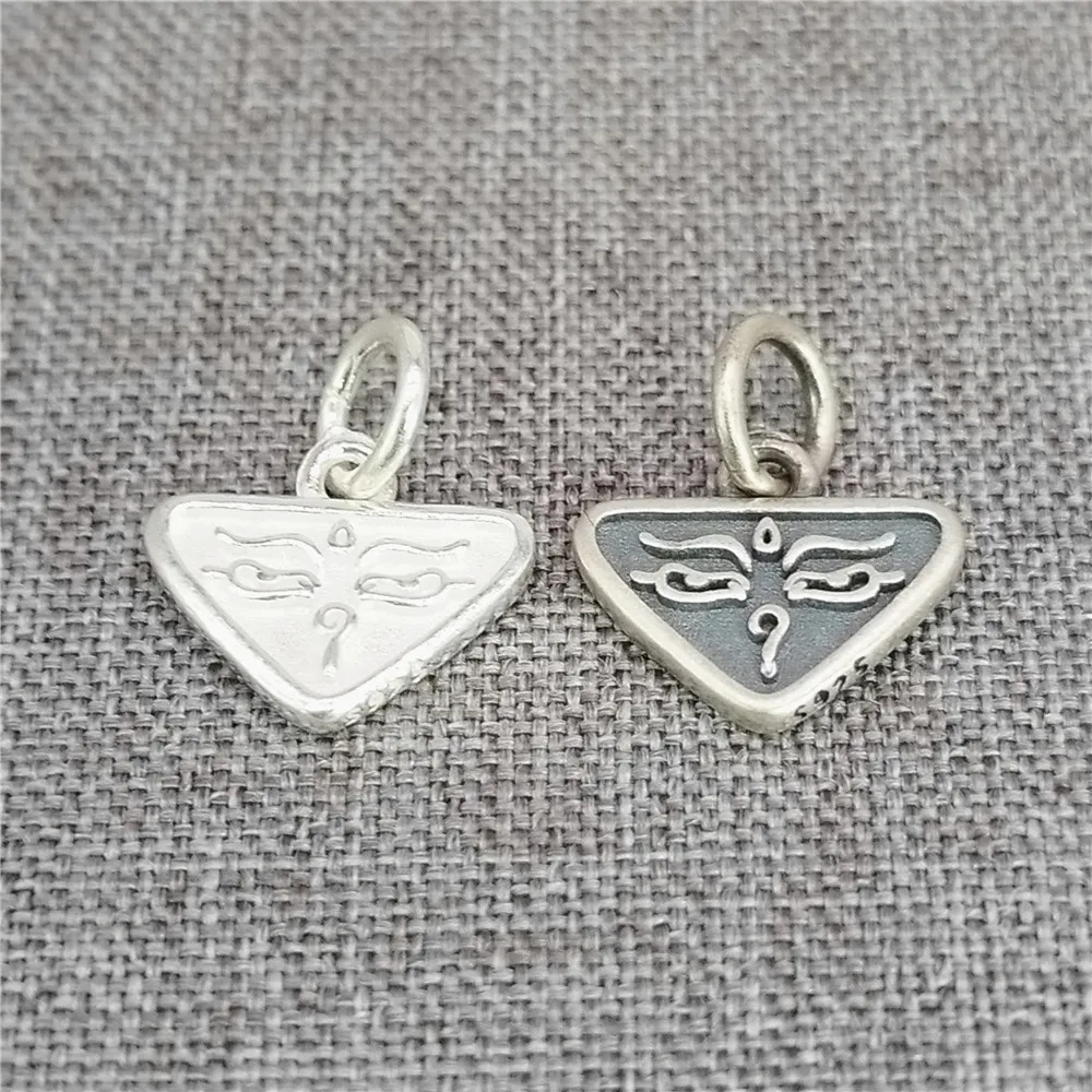 

6pcs of 925 Sterling Silver Traditional Motif Charms Ancient Motif Symbol Pendant for Bracelet