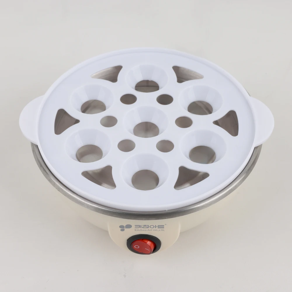 جهاز بخار البيض المحفوظ بالفن ، آلة بخار صغيرة ، خبز ، بيض الملفوف ، 7 قطع طاقة أوتوماتيكية ، 10 دقائق