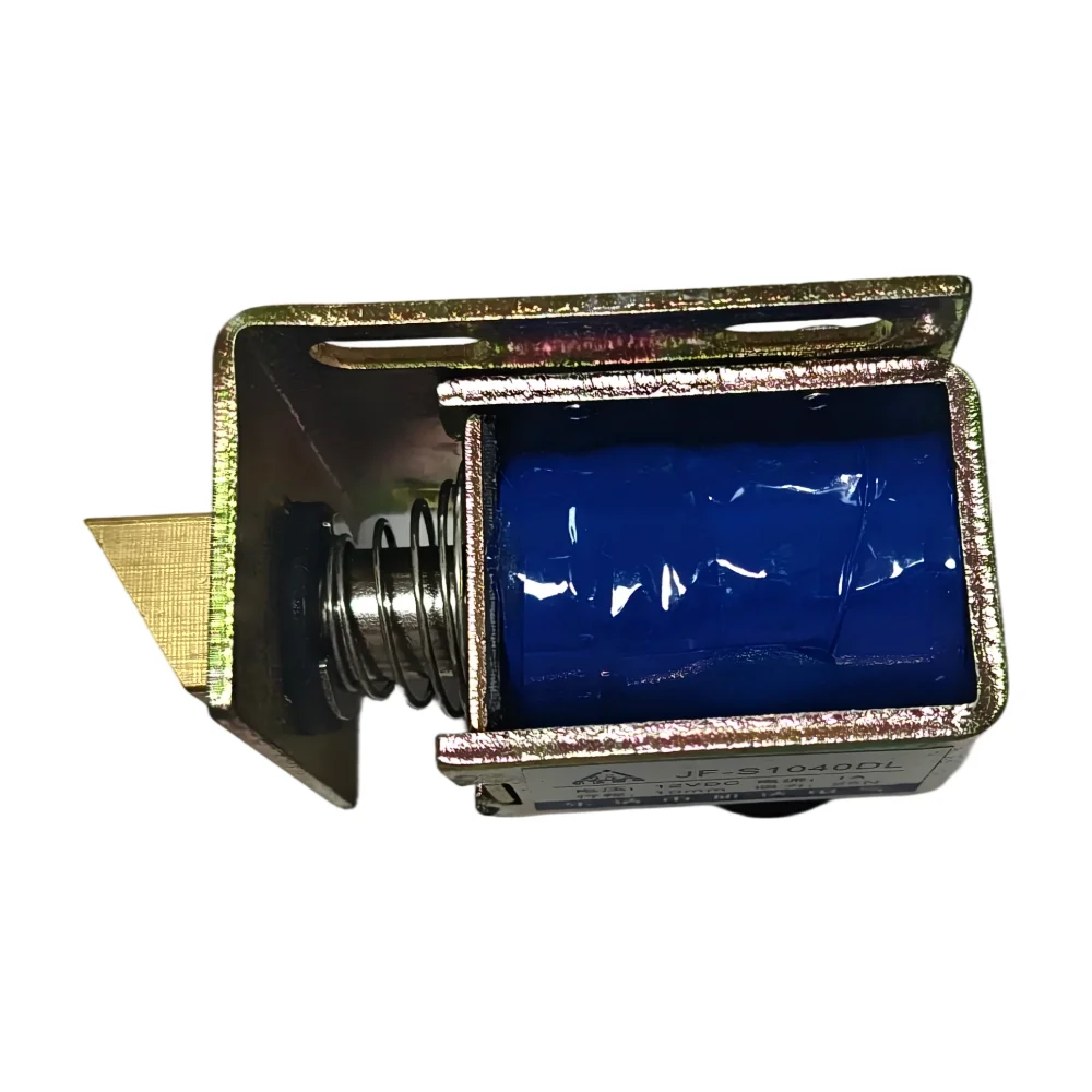 JF-S1040DL DC12V 24V Mini Frame Solenoid Electromagnet Lock Automatic Reset Safe Door Lock Electric Lock