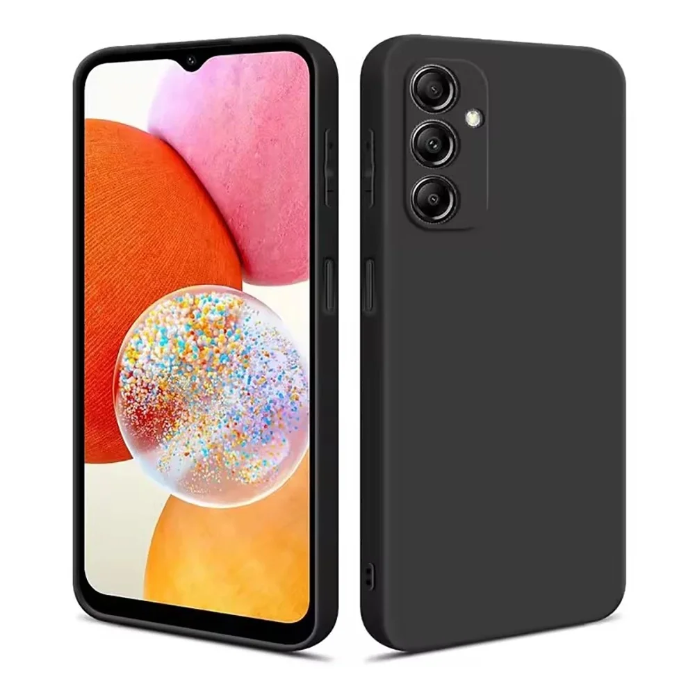 Coque en silicone noire pour Samsung Galaxy A70 A20 A21 A31 A51 A71 A22 A52 A72 A13 A23 A33 A73 A14 A34 A05 A55, coque arrière de Protection