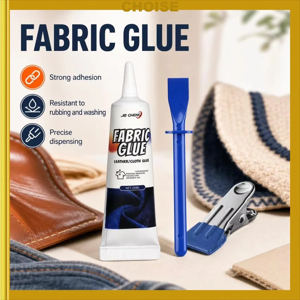 Stoflijm kleding stof leer DIY reparatie lijm vervangt naald en draad sterke lijm