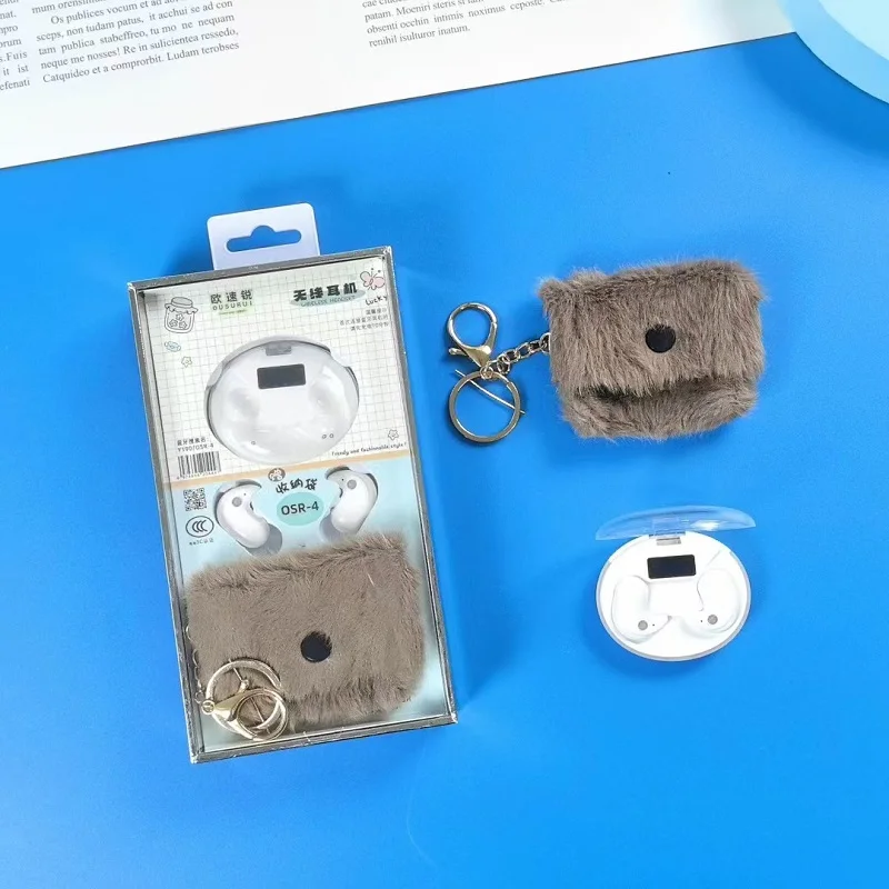 Auriculares Bluetooth con animales de dibujos animados, juguete, bonito regalo tecnológico portátil para niñas, auriculares inalámbricos divertidos, auriculares intrauditivos para niños y adolescentes