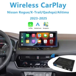 Apple CarPlay for Nissan X-Trail Qashqai ePower Rogue Altima 2023-2025 Add Wireless Android Auto 360 Camera Bird View System