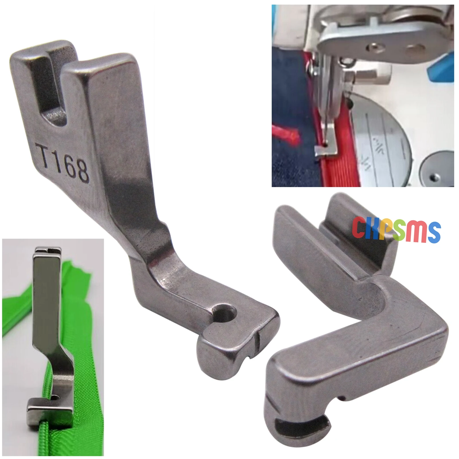 2PCS Left Side Invisible Zipper Foot FOR JUKI DDL-555,DDL-5550,DDL-8300,DDL-8700 BROTHER  DB2-B745 DB2-B755