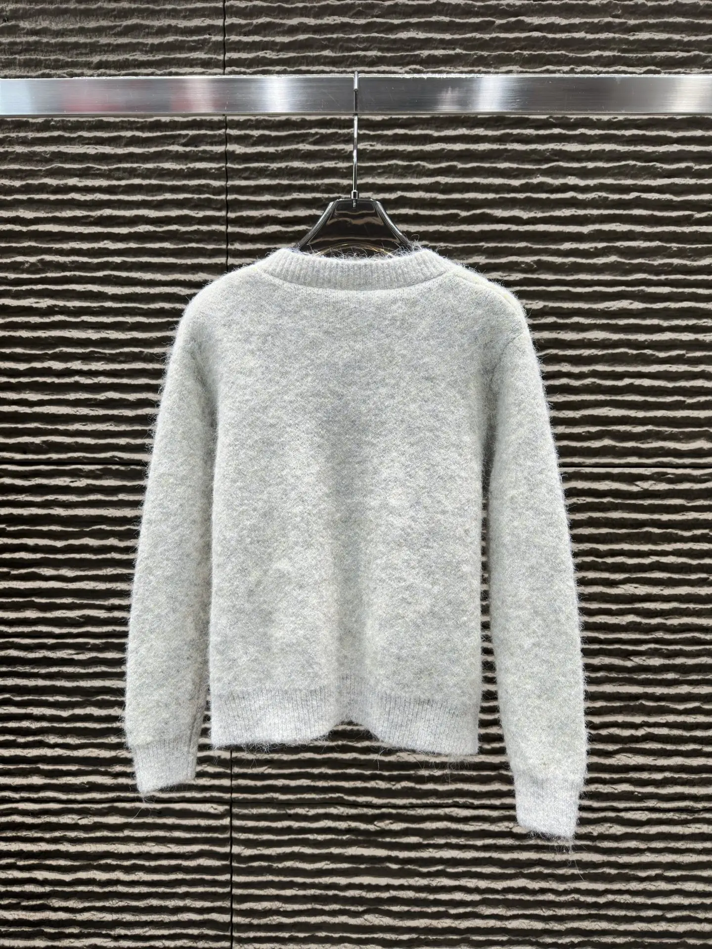 

2025 Fall Floral Jacquard Cardigan Shadow Pattern Knit Open Front Plush Soft Women's Elegant Cover Up