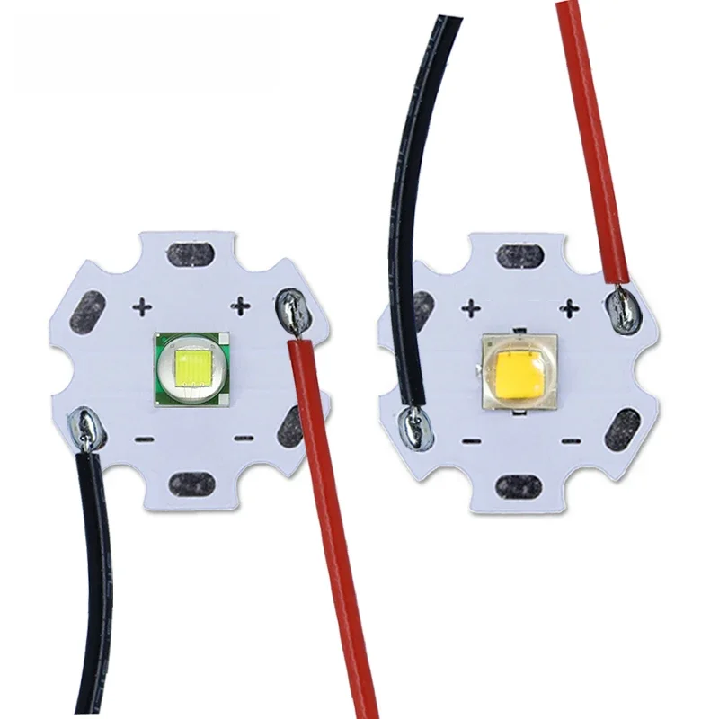 AliExpress HotRed LED 5W10W High Power XLM T6 XMLL2 5050-L2 Bead Diodes 3V 3.7V With Cable Wire For Flashlights Parts Bicycle Car accessories Head