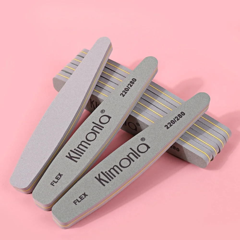 10-teiliges Schwamm-Nagelpuffer-Set, Körnung 220/280, doppelseitig, zum Formen, Glätten und Schleifblock