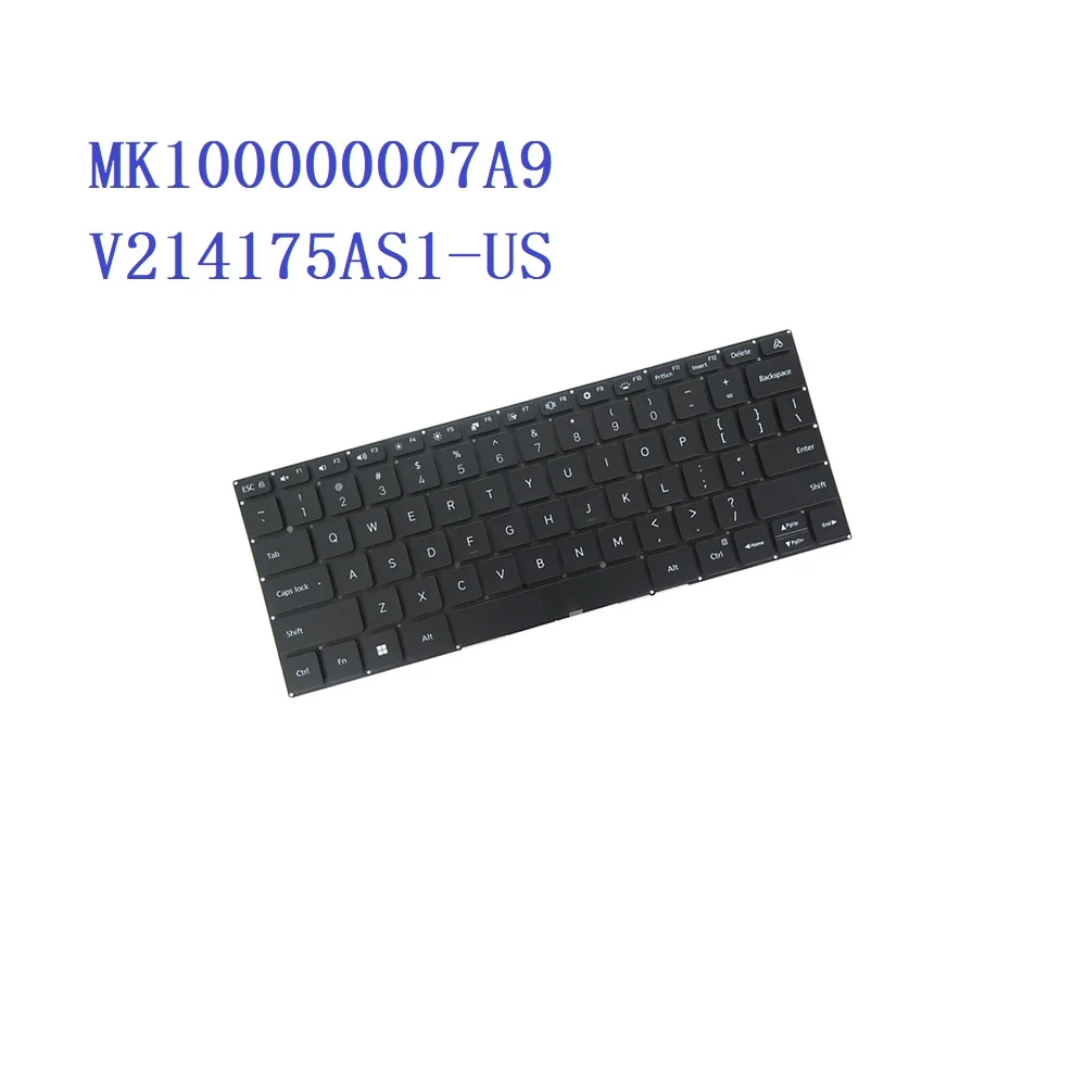 US With Backlit Laptop Keyboard For Xiaomi Book Pro 14 2022 MIA2207 Series MIA2207-AI MIA2207-BI MIA2207-BD Black New