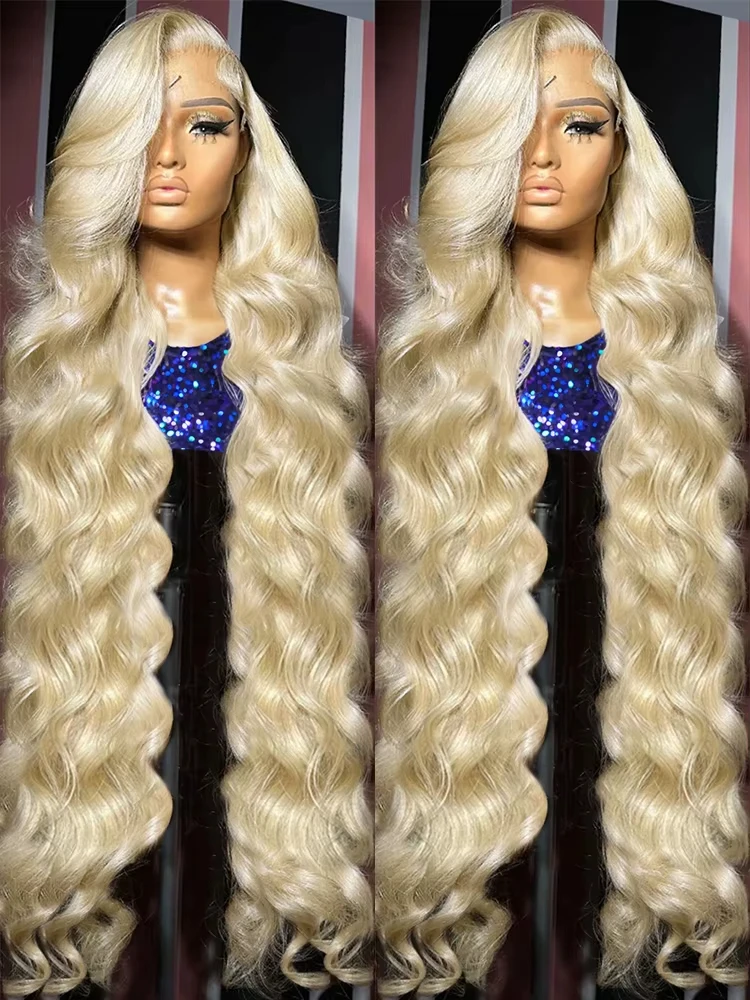 

Mossily 613 Honey Blond Body Wave 13x6 HD Lace Frontal Human Hair Wigs Brazilian Transparen Colored 13x4 Lace Front Wig 40 Inch