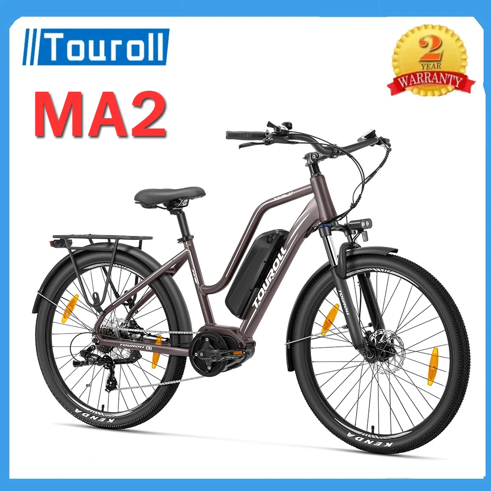 Touroll MA2 vélo électrique 250W moteur à entraînement central 36V 13Ah batterie 27.5  Touroll MA2 vélo électrique 250W moteur à entraînement central 36V 13Ah batterie 27.5