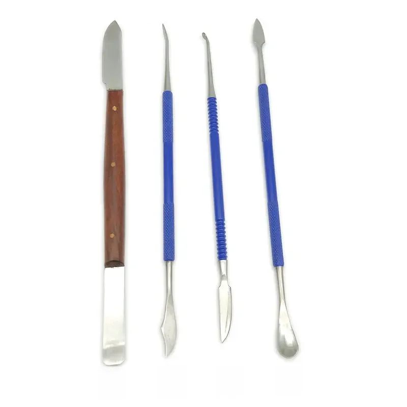 1Pc wosk dentystyczny Carver mieszanie szpatułka nóż kompozytowe wypełnienie żywica instrumenty narzędzia do makijazu materiały dentystyczne podwójne końce — zdjęcie 2